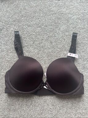 Victoria's Secret Brown Push-Up Bra with Embellished Straps